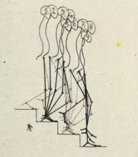 폴 리셰의 계단을 내려오는 사람 스케치