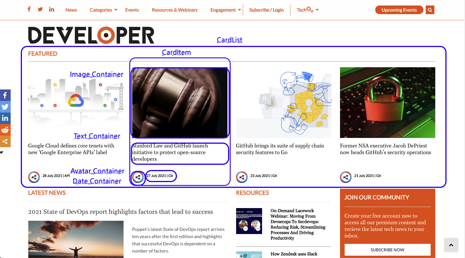 CardList 컴포넌트 분리